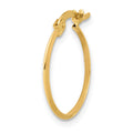 Single 14K Polished Knife Edge Hoop Earring