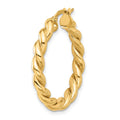 Single 14k Polished Twisted Hoop Earring