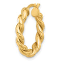 Single 14k Polished Twisted Hoop Earring