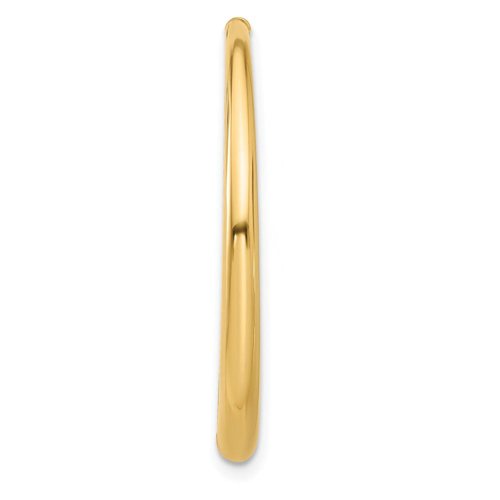 Single 14K Polished Hoop Post Earring
