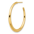Single 14K Polished Hoop Post Earring