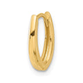 Single 14K Polished Oval Hinged Hoop Earring