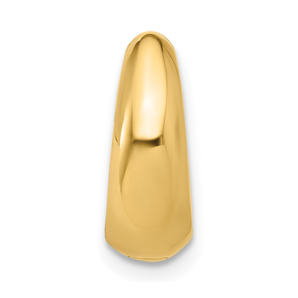 Single 14K Polished Hinged Huggie Hoop Earring