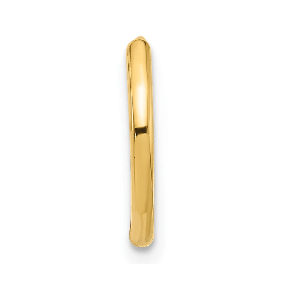 Single 14K Polished Hinged Hoop Earring