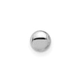 Single 14K White Gold Polished 4.5mm Button Post Earring