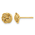 14K Polished Love Knot Post Earrings
