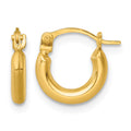 14k Polished 2mm Hoop Earrings