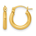 14k Polished 2mm Hoop Earrings