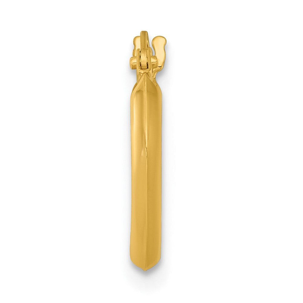 Single 14k Polished 2mm Hoop Earring