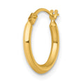 Single 14k Polished 2mm Hoop Earring