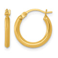 14k Polished 2mm Hoop Earrings