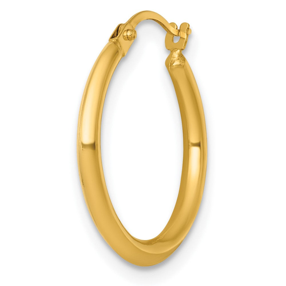 Single 14k Polished 2mm Hoop Earring