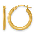 14k Polished 1.5mm Hoop Earrings