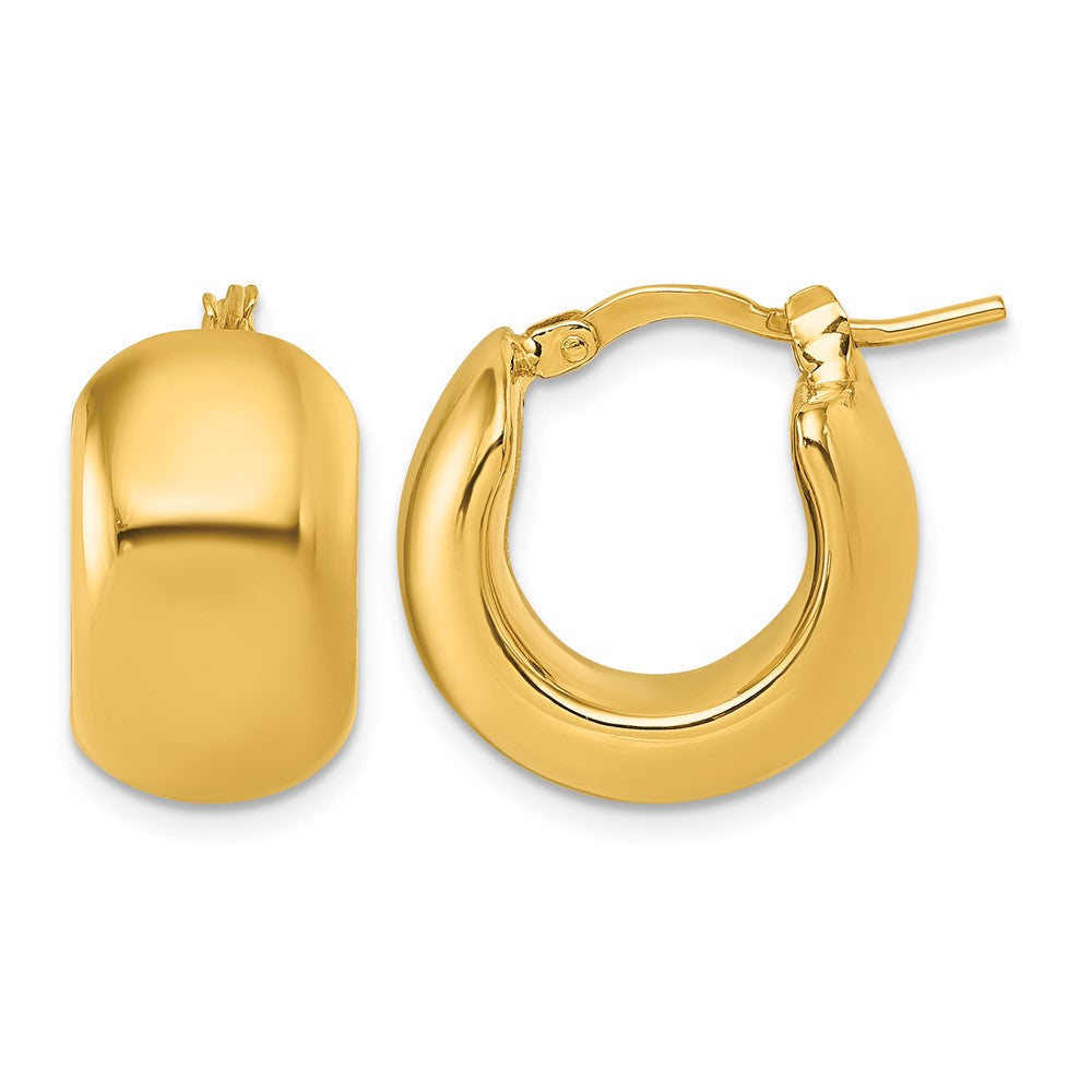 14k Polished Hoop Earrings
