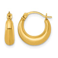 14k Polished 3.8mm Hoop Earrings