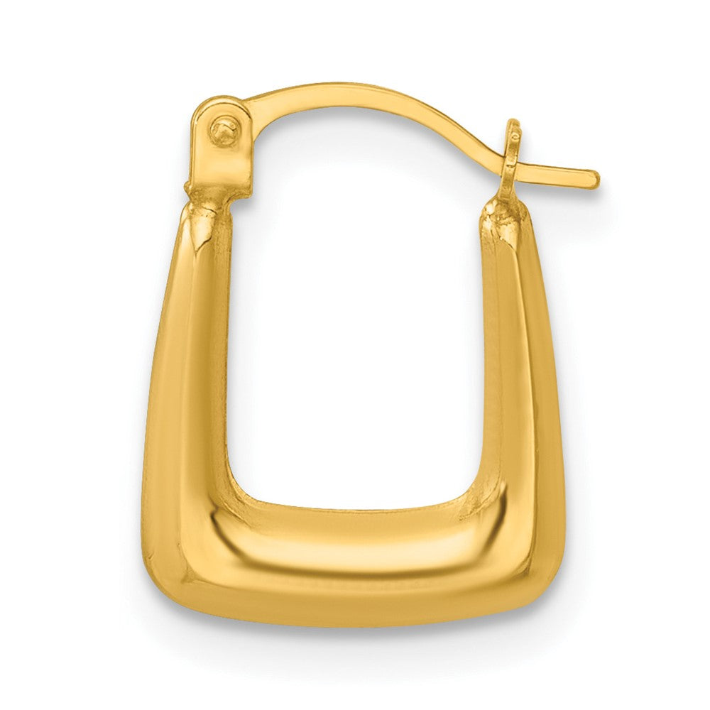 Single 14k Polished 2.25mm Square Hoop Earring