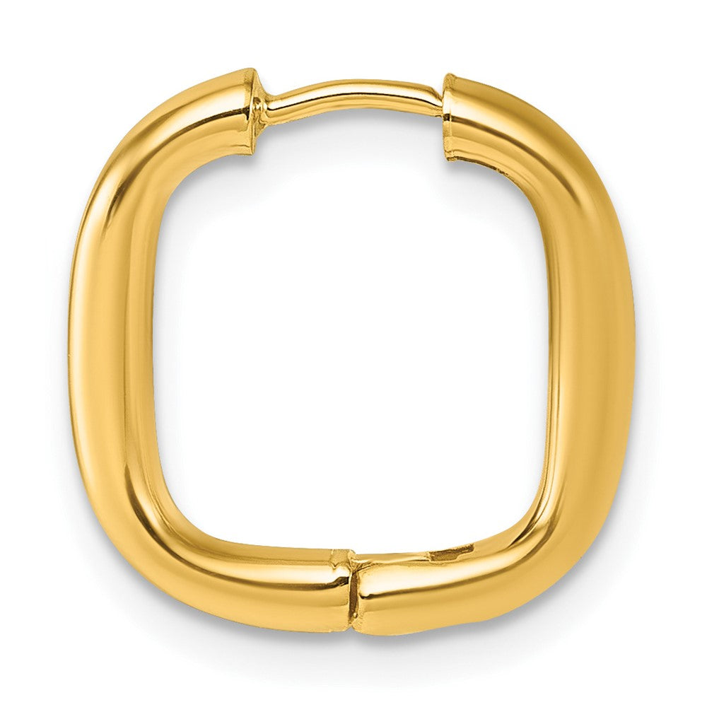 Single 14K Polished Square Endless Hoop Earring