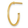 Single 14k 1.2 x 16mm Polished Post Hoop Earring