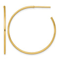 14k 1.2 x 35mm Polished Post Hoop Earrings