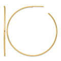 14k 1.2 x 55mm Polished Post Hoop Earrings