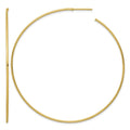 14k 1.2 x 70mm Polished Post Hoop Earrings