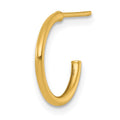 Single 14k 1.5 x 14mm Polished Post Hoop Earring