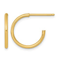 14k 1.5 x 16mm Polished Post Hoop Earrings