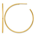 14k 1.5 x 45mm Polished Post Hoop Earrings