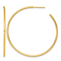 14k 1.5 x 50mm Polished Post Hoop Earrings