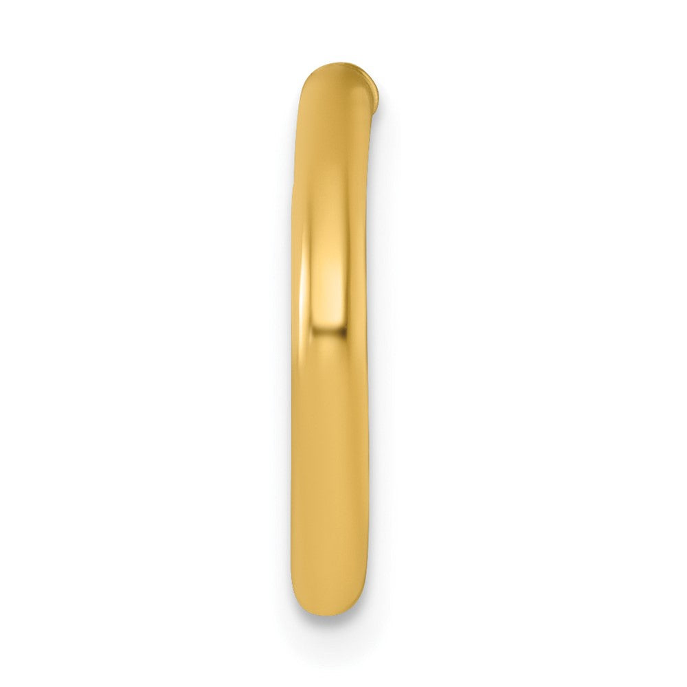 Single 14k 2.0 x 15mm Polished Post Hoop Earring