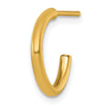 Single 14k 2.0 x 15mm Polished Post Hoop Earring