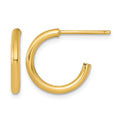14k 2.0 x 15mm Polished Post Hoop Earrings