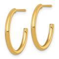 14k 2.0 x 20mm Polished Post Hoop Earrings