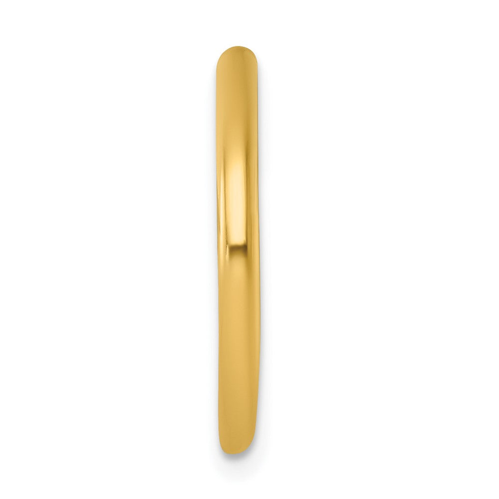 Single 14k 2.0 x 20mm Polished Post Hoop Earring