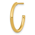 Single 14k 2.0 x 20mm Polished Post Hoop Earring