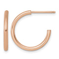 14k Rose Gold 2.0 x 20mm Polished Post Hoop Earrings