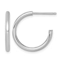 14k White Gold 2.0 x 20mm Polished Post Hoop Earrings