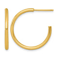 14k 2.0 x 25mm Polished Post Hoop Earrings