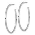 14k White Gold 2.0 x 40mm Polished Post Hoop Earrings