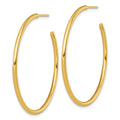 14k 2.0 x 45mm Polished Post Hoop Earrings