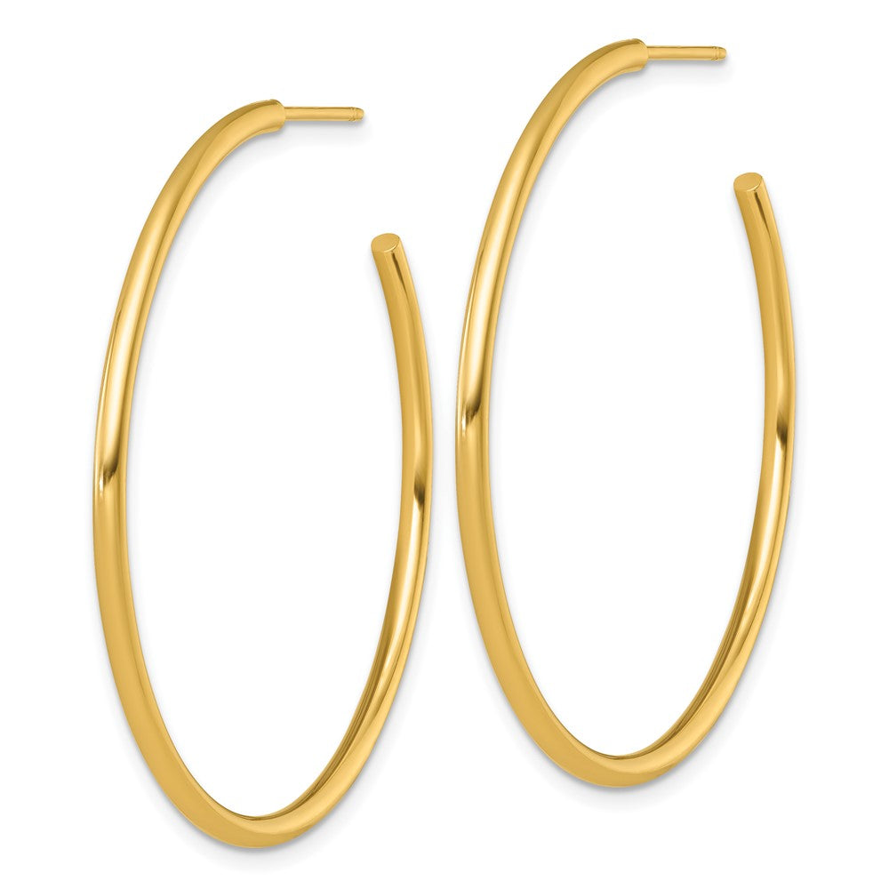 14k 2.0 x 45mm Polished Post Hoop Earrings