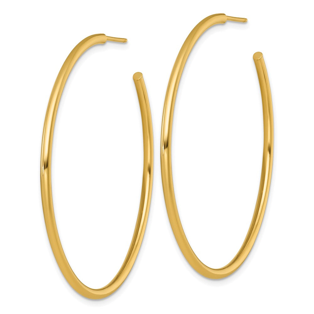 14k 2.0 x 50mm Polished Post Hoop Earrings