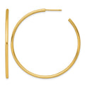 14k 2.0 x 50mm Polished Post Hoop Earrings