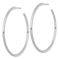 14k White Gold 2.0 x 50mm Polished Post Hoop Earrings