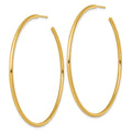 14k 2.0 x 60mm Polished Post Hoop Earrings
