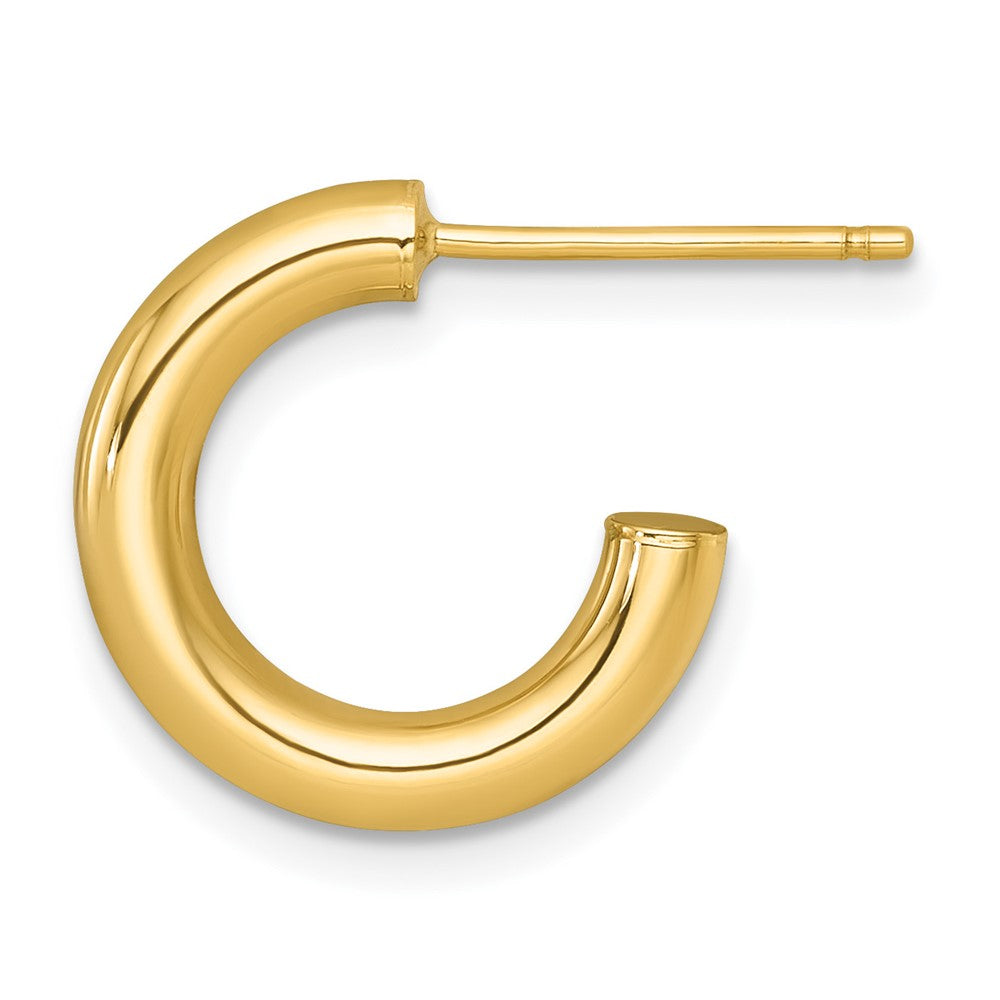 Single 14k 3.0 x 16mm Polished Post Hoop Earring