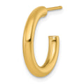 Single 14k 3.0 x 20mm Polished Post Hoop Earring
