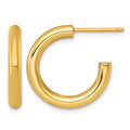 14k 3.0 x 20mm Polished Post Hoop Earrings