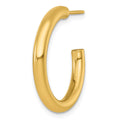 Single 14k 3.0 x 25mm Polished Post Hoop Earring