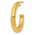 Single 14K 4.0 x 25mm Polished Post Hoop Earring